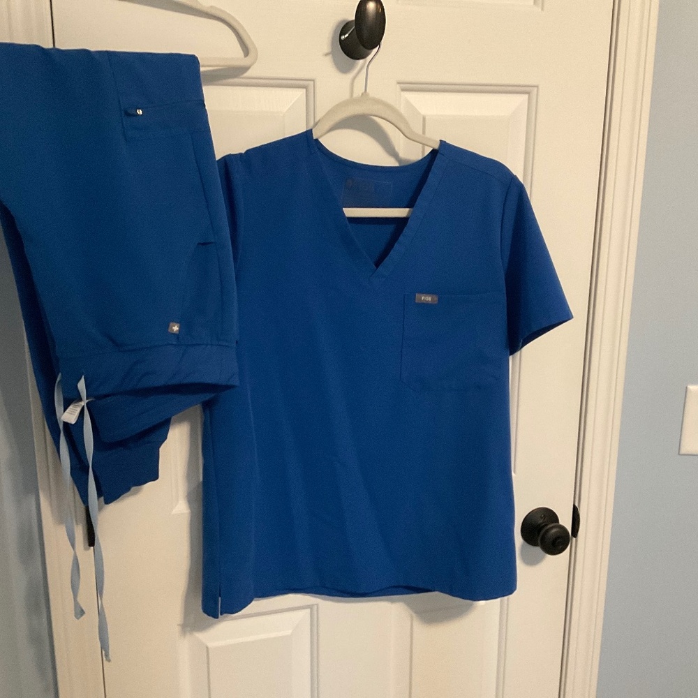 Blue Women's Scrub Set
